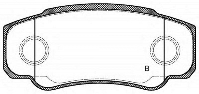 OPEN PARTS bpa096102 -  Комплект тормозных колодок, дисковый тормоз